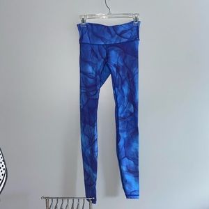 Lululemon blue and purple leggings